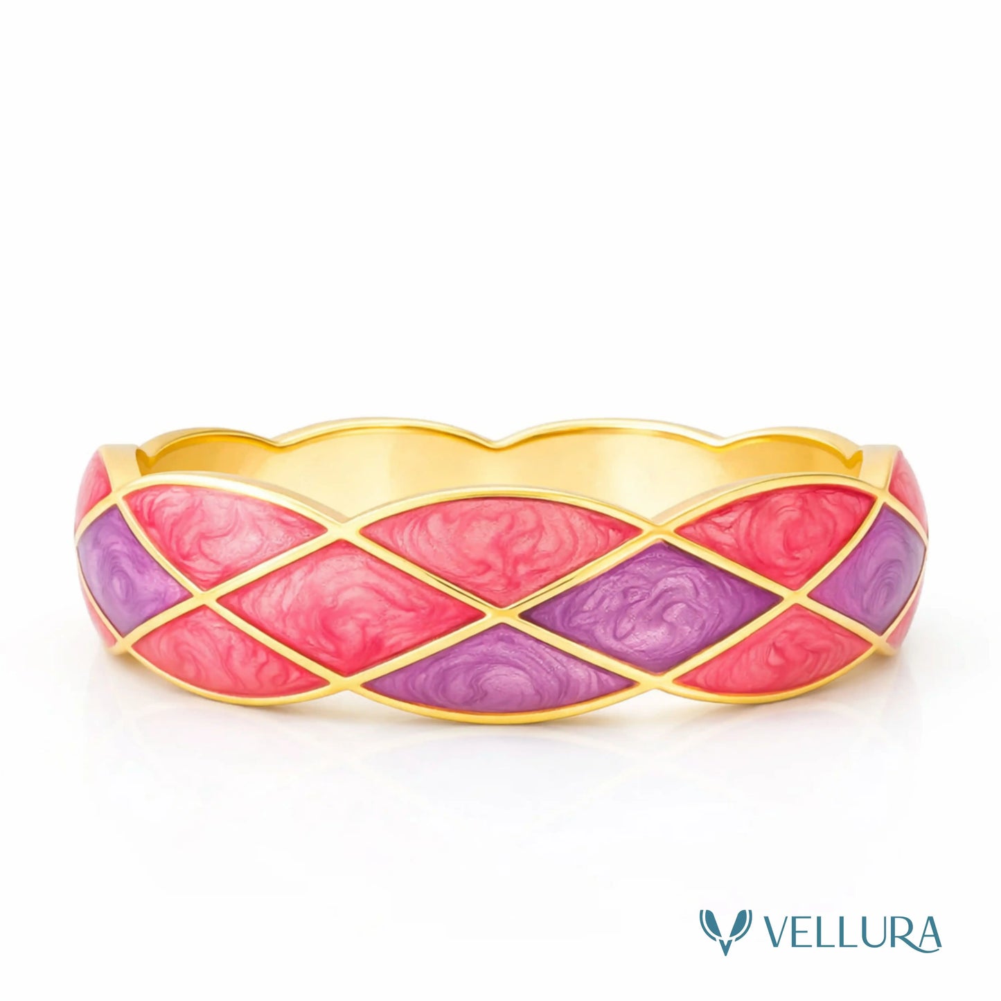 Enamel Geometric Bracelet