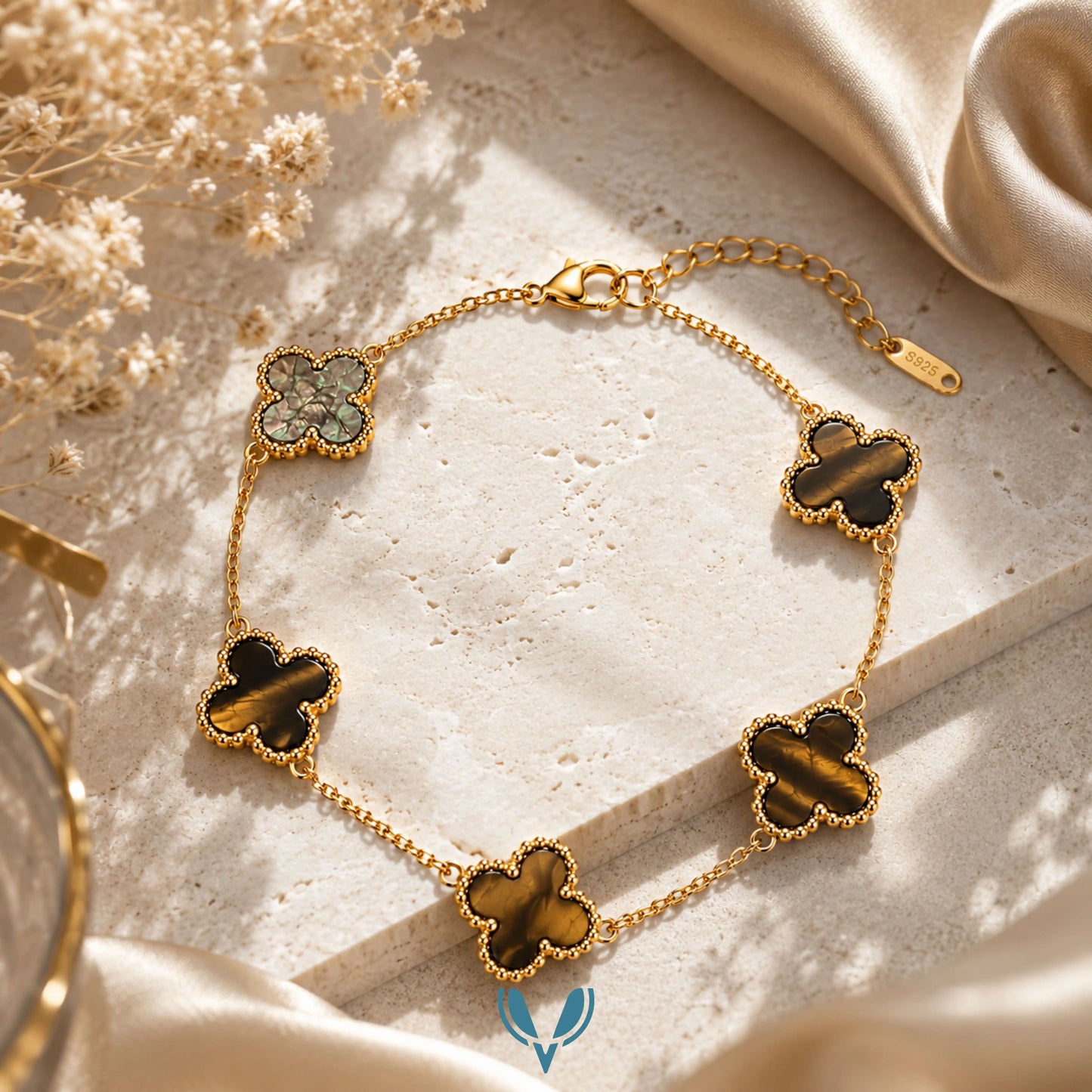 Brown Clover Bracelet