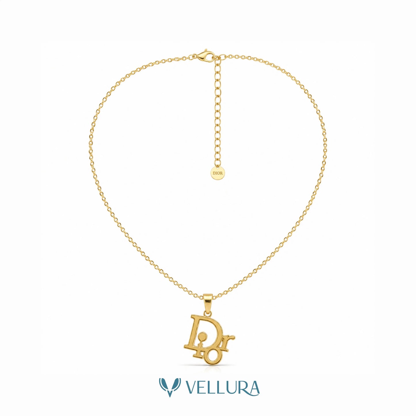 Dior Inspired Gold plated Necklace