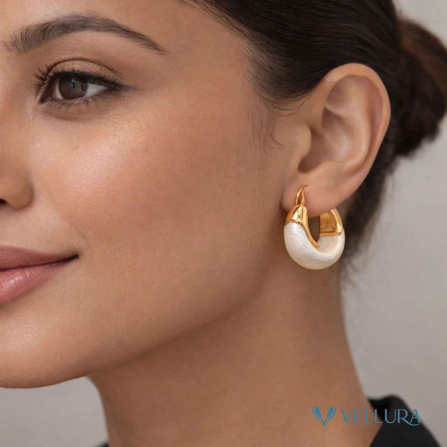 Pearl Hoop Earrings