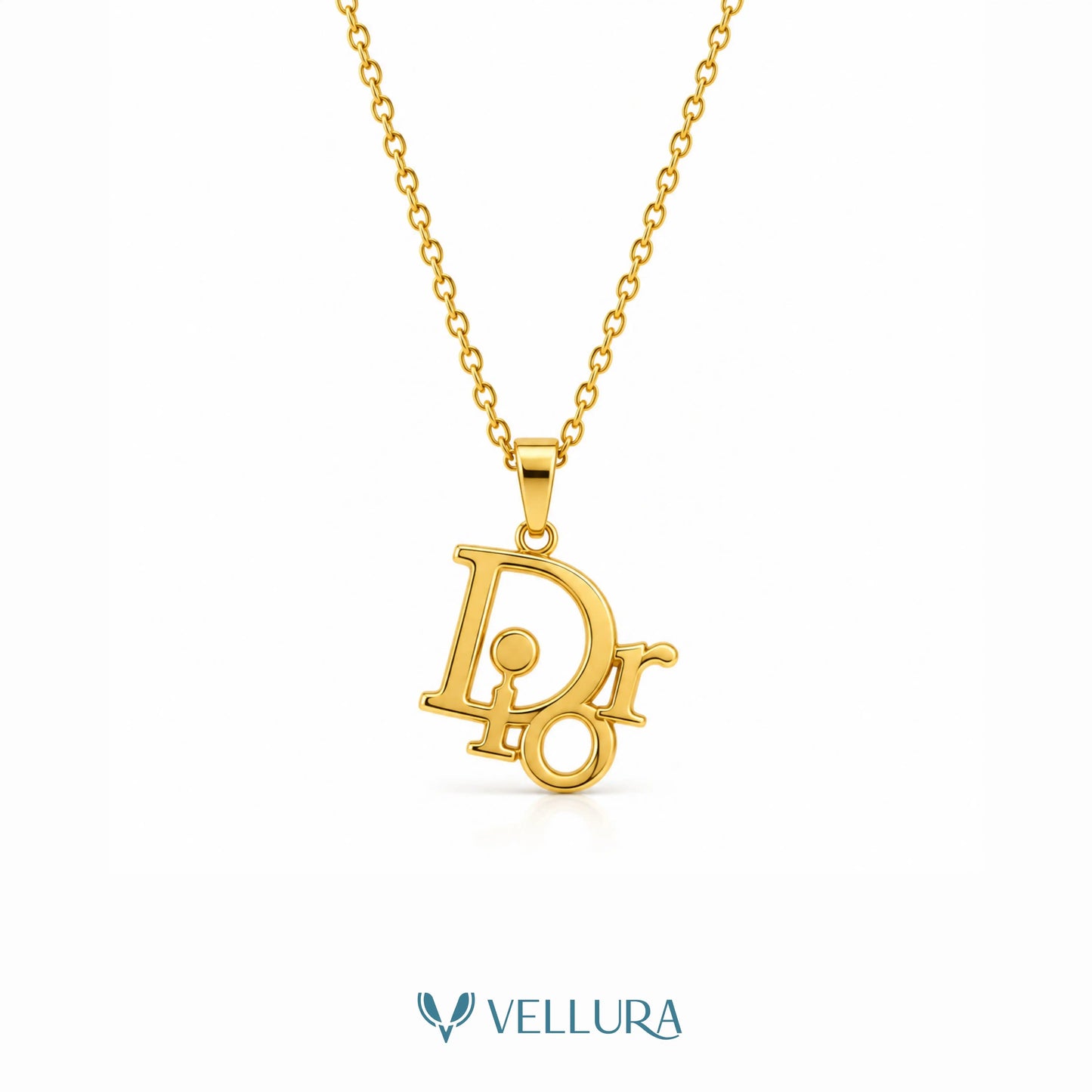 Dior Inspired Gold plated Necklace