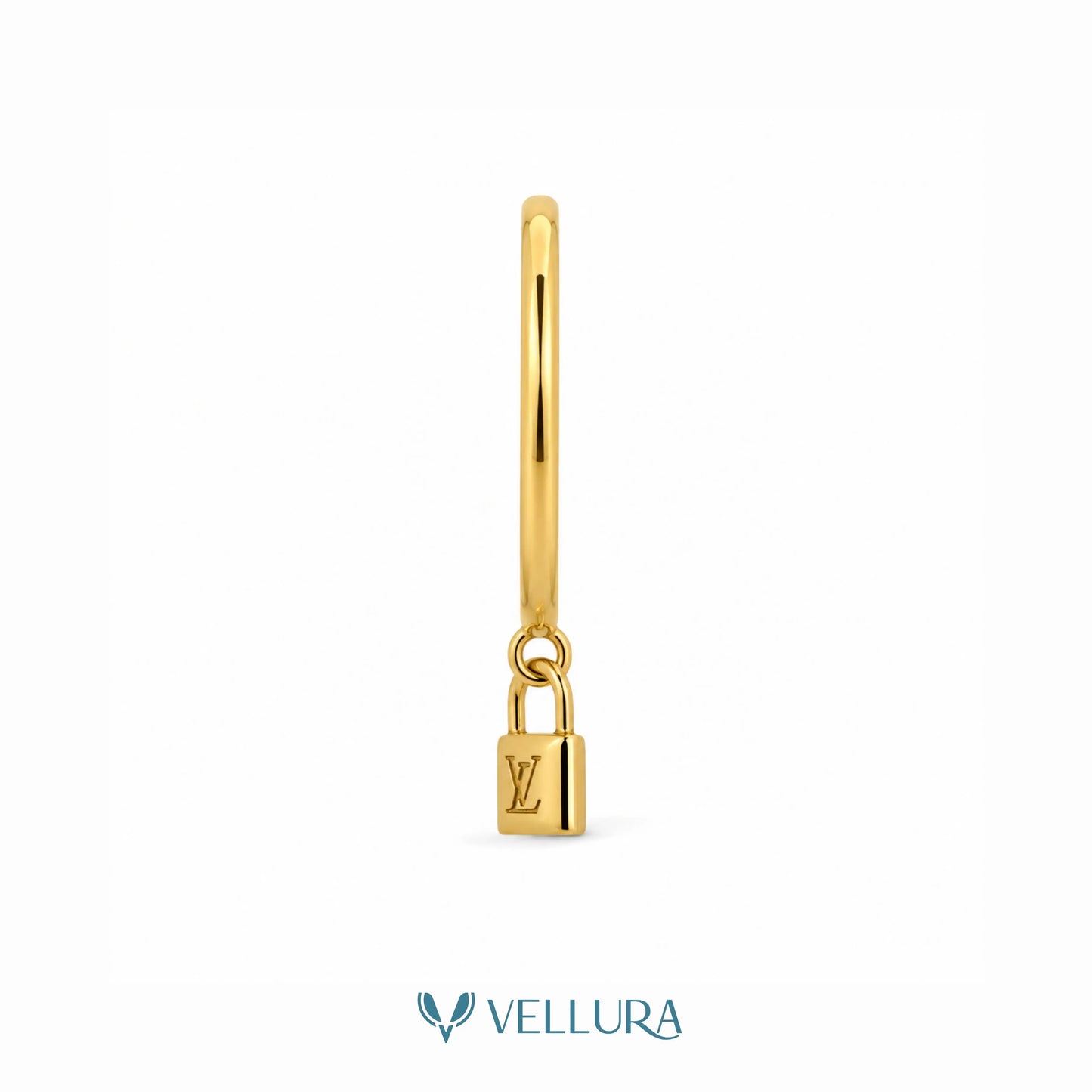 LV Inspired Padlock Ring