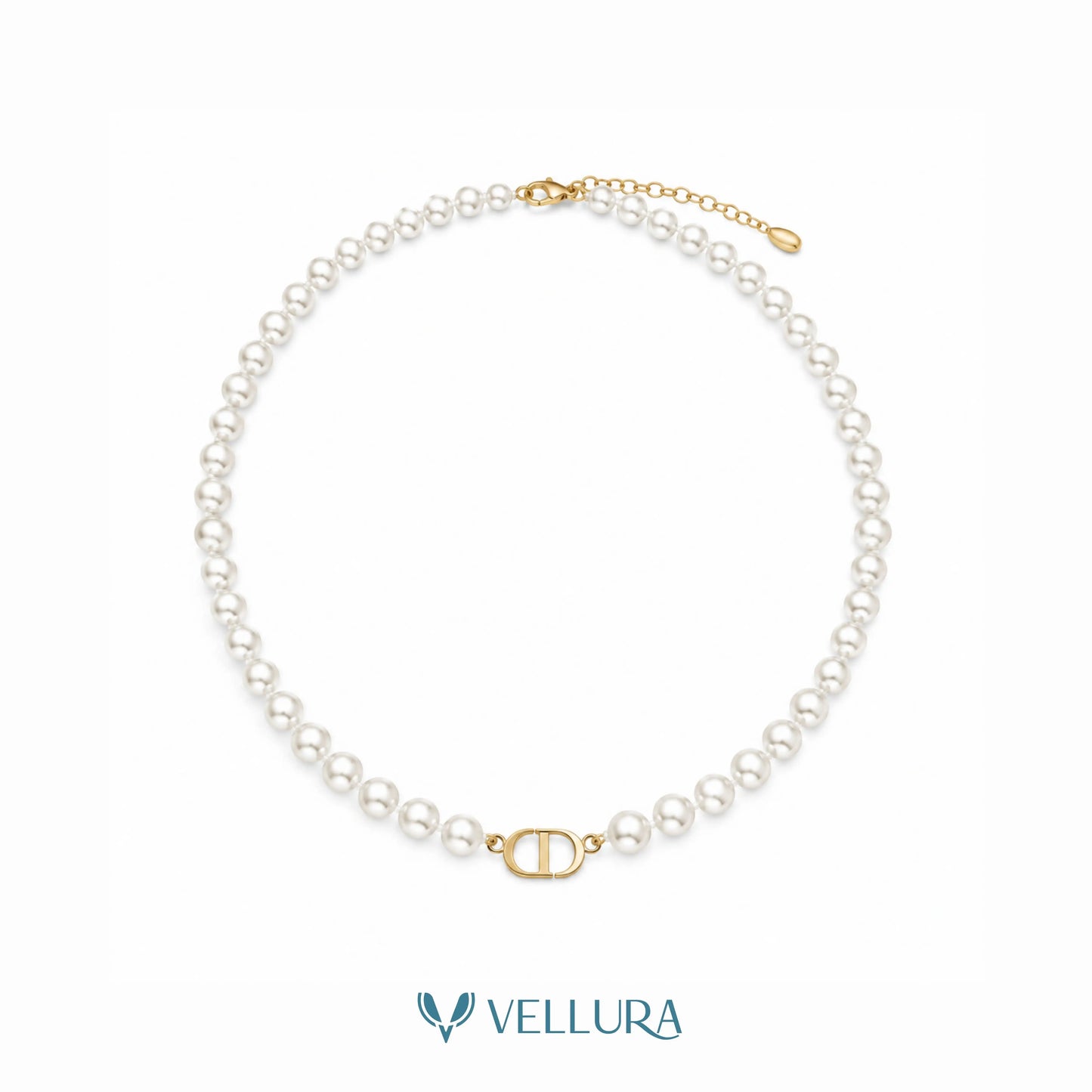 CD Inspired Pearl Necklace