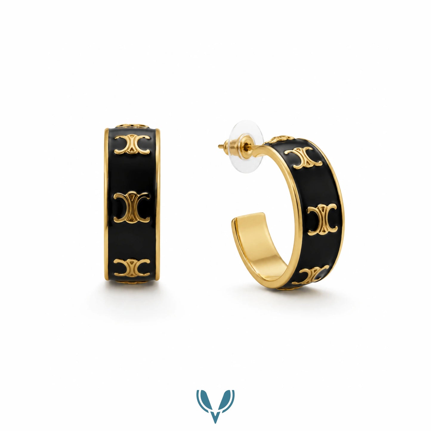Tory' Inspired Hoop Earrings