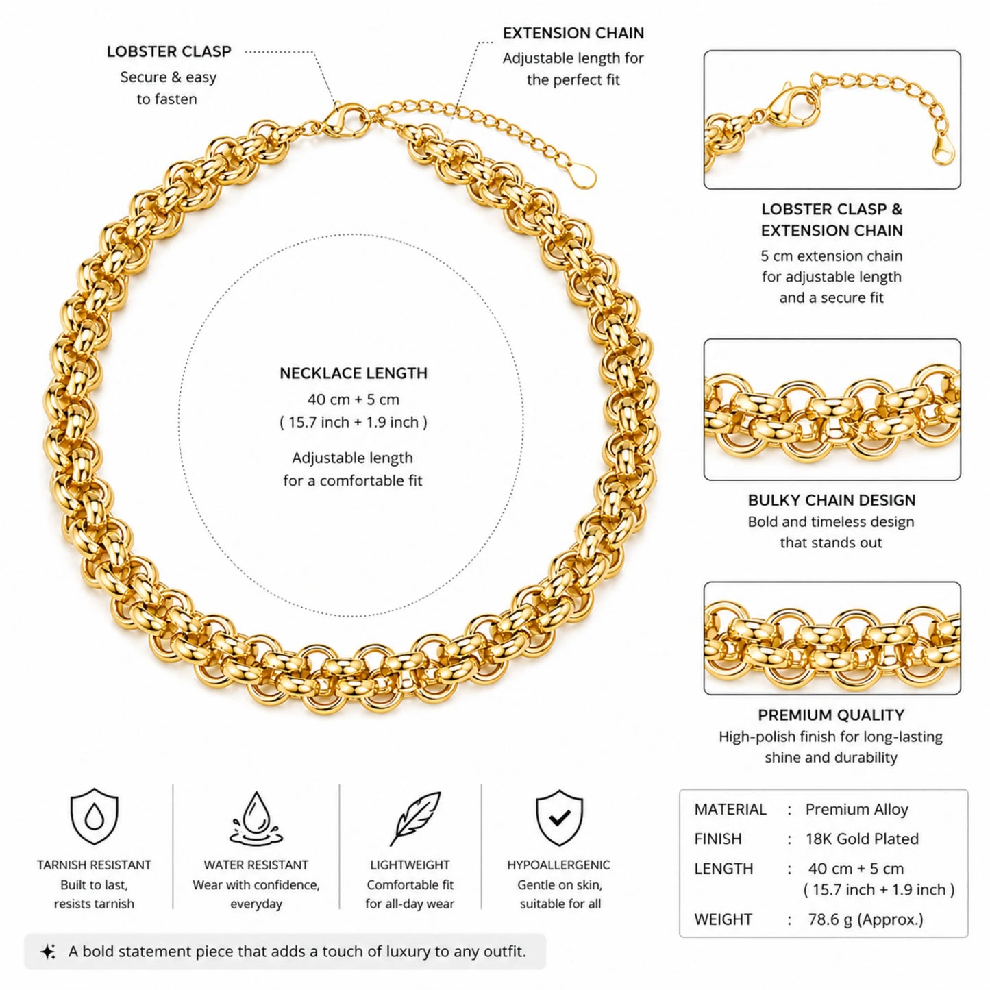 Chunky Gold Chain Style 2
