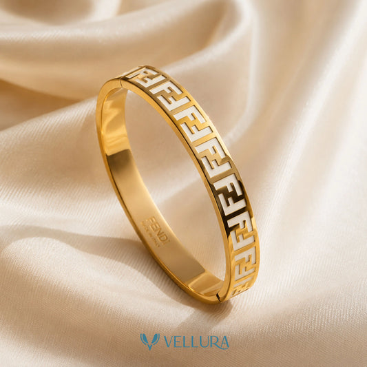 Greek Key Gold Bracelet