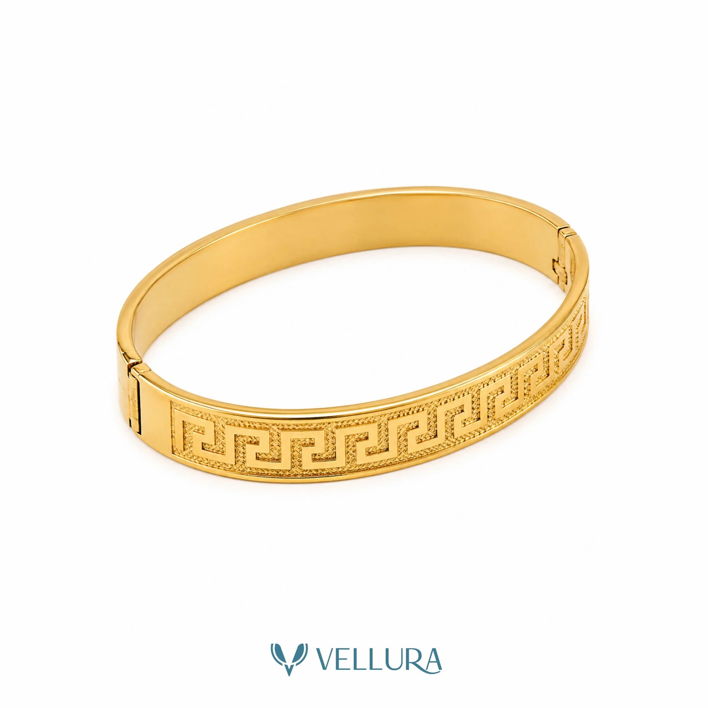 Greek Key Gold Bracelet VEL001