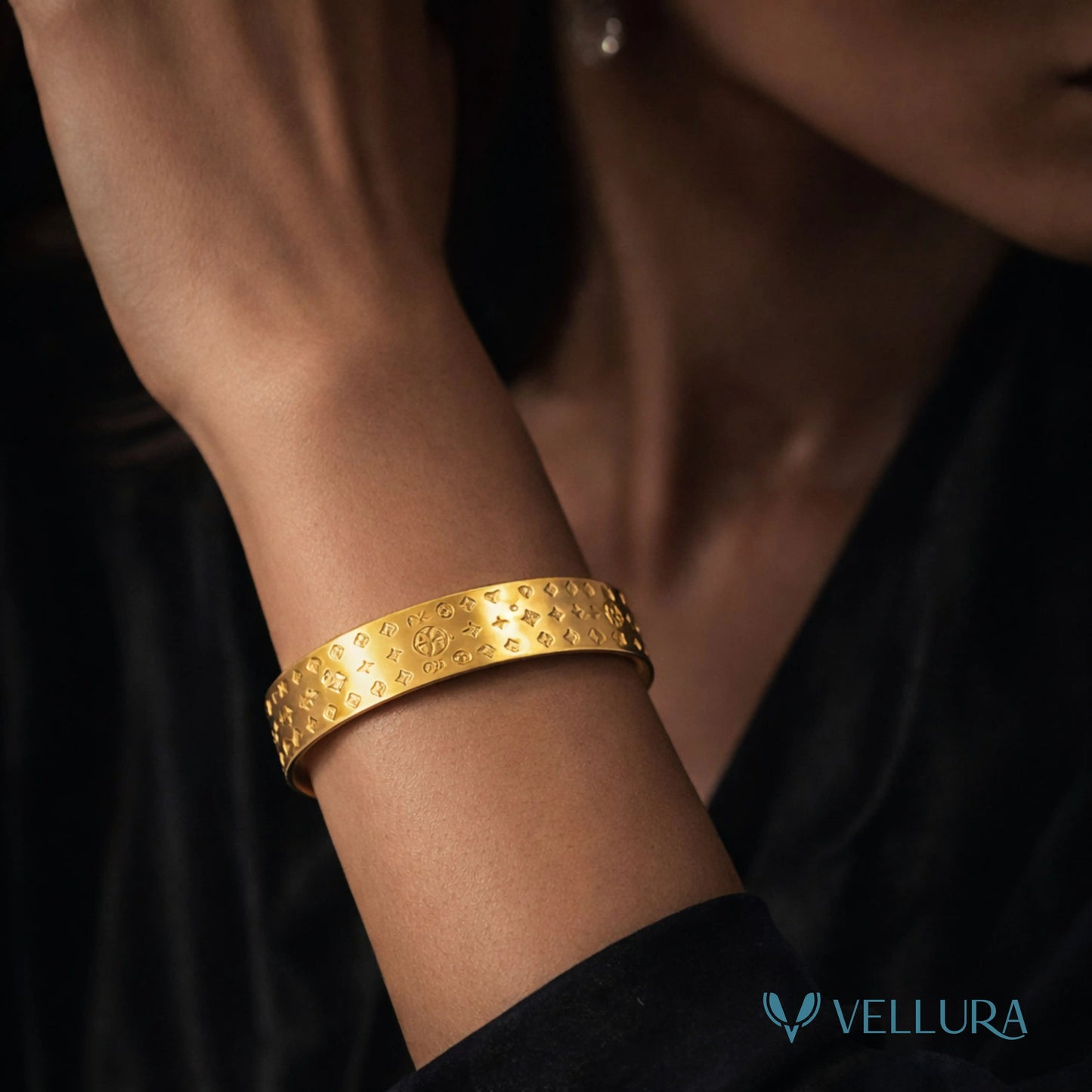 LV- Inspired Gold Bracelet