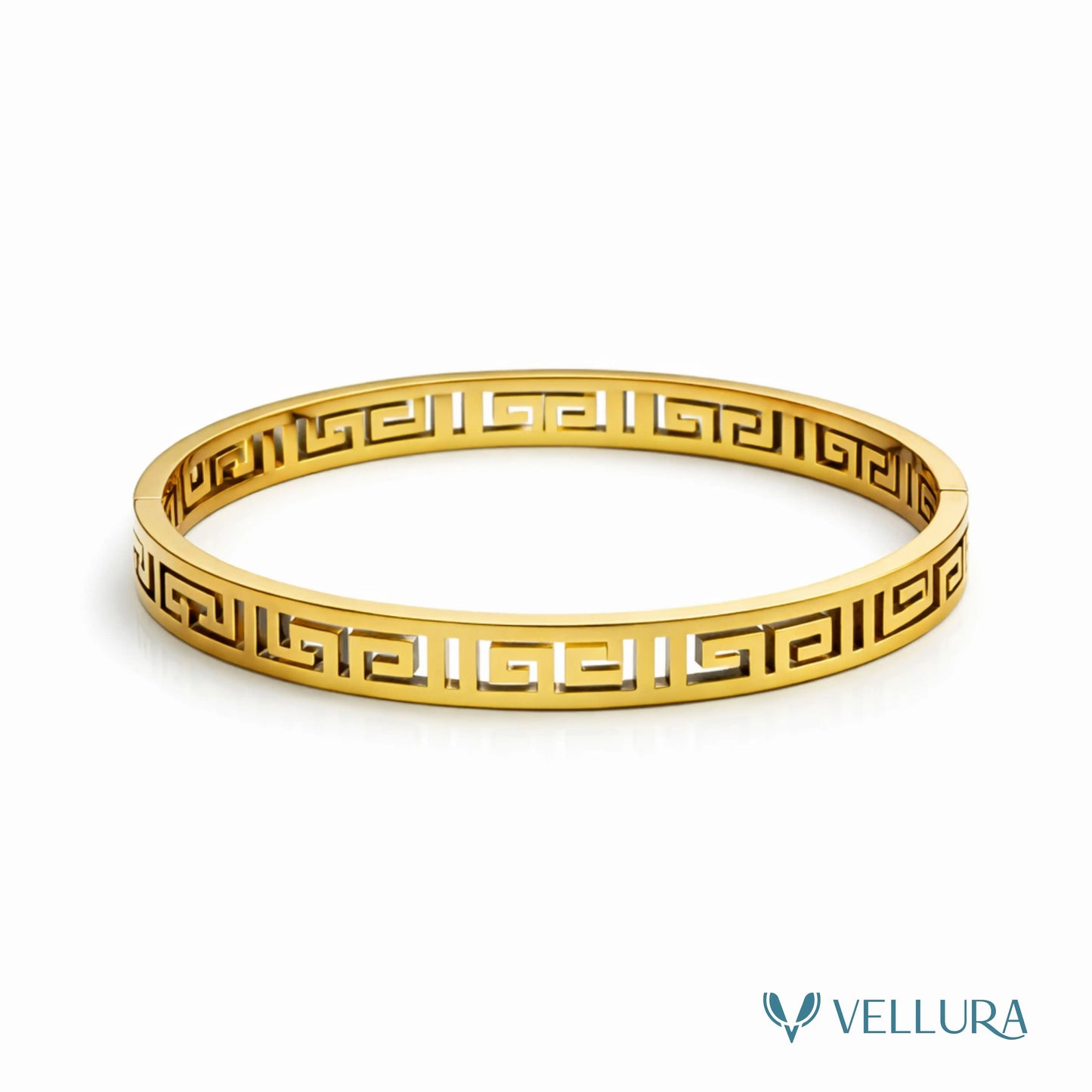 Greek Key Bangle Bracelet