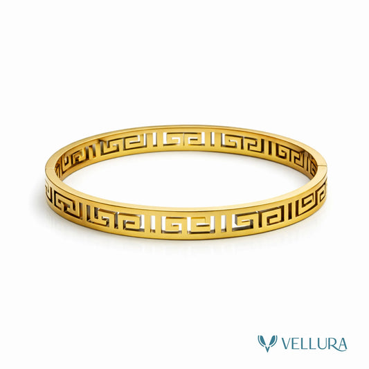 Greek Key Bangle Bracelet