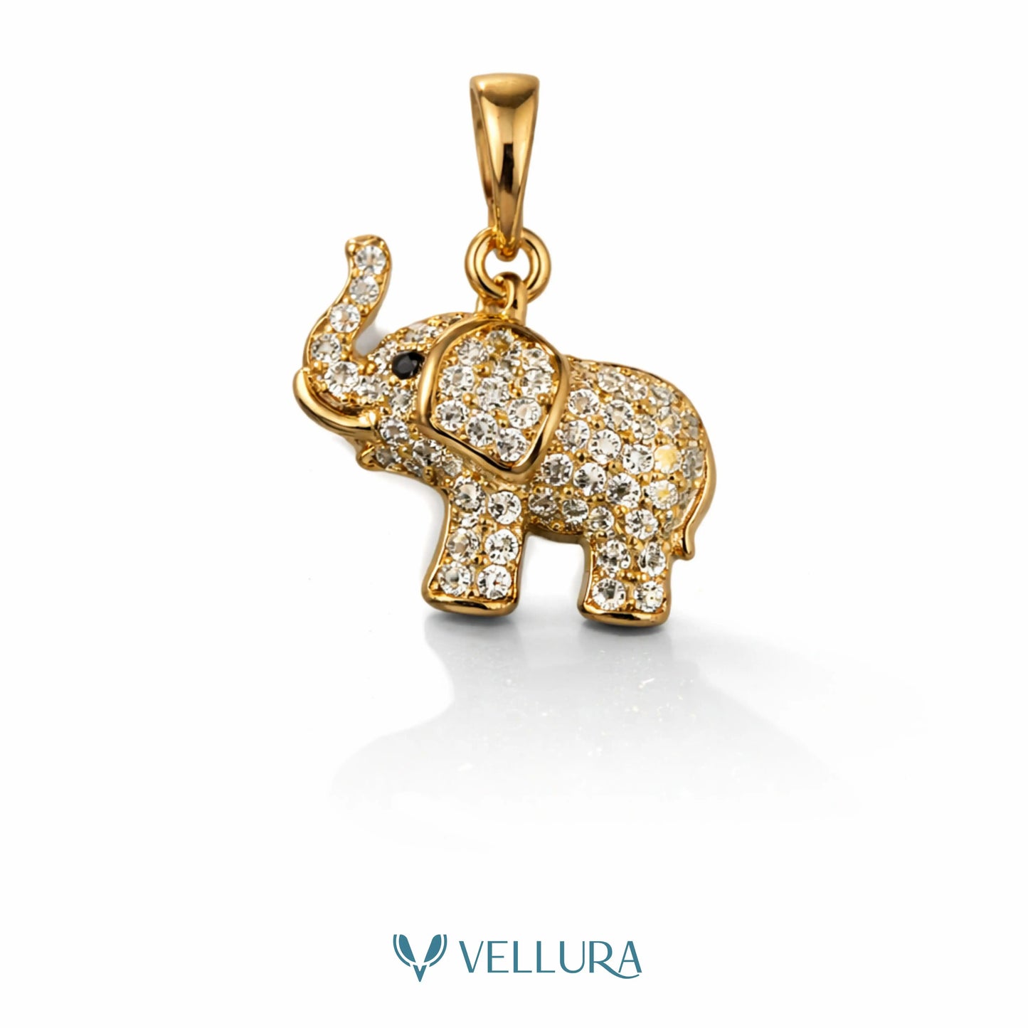 Elephant Pendent With Swarovski Stones