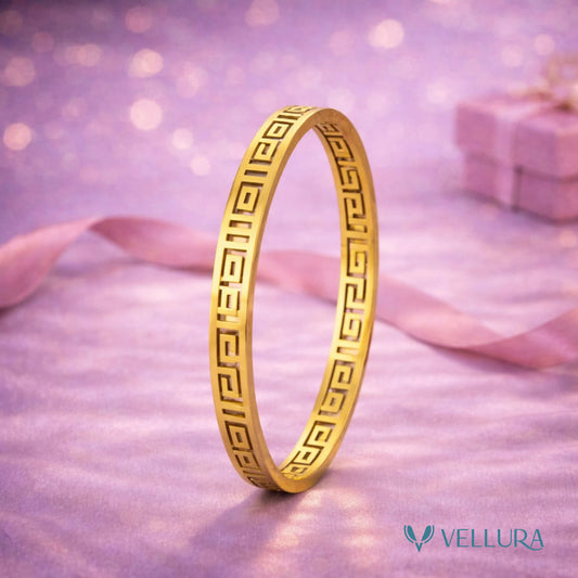 Greek Key Bangle Bracelet