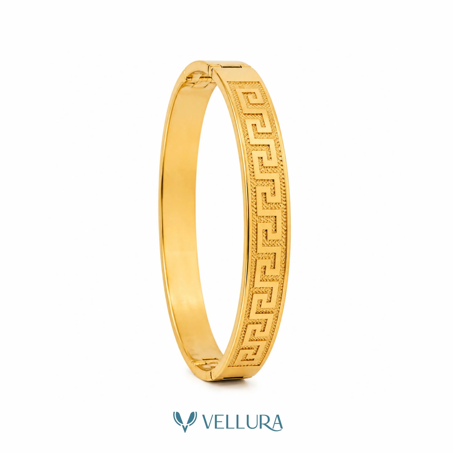 Greek Key Gold Bracelet VEL001