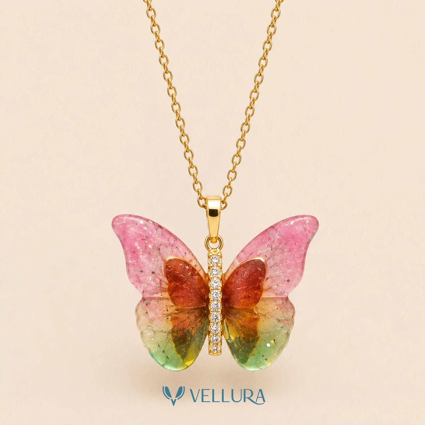 Pastel Butterfly Pendant