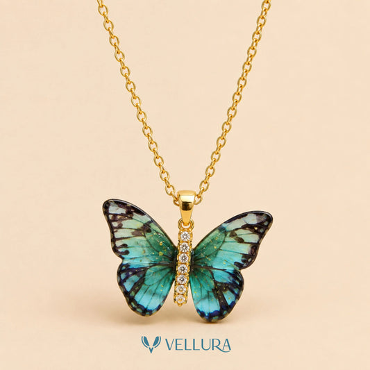 Blue Butterfly Pendant