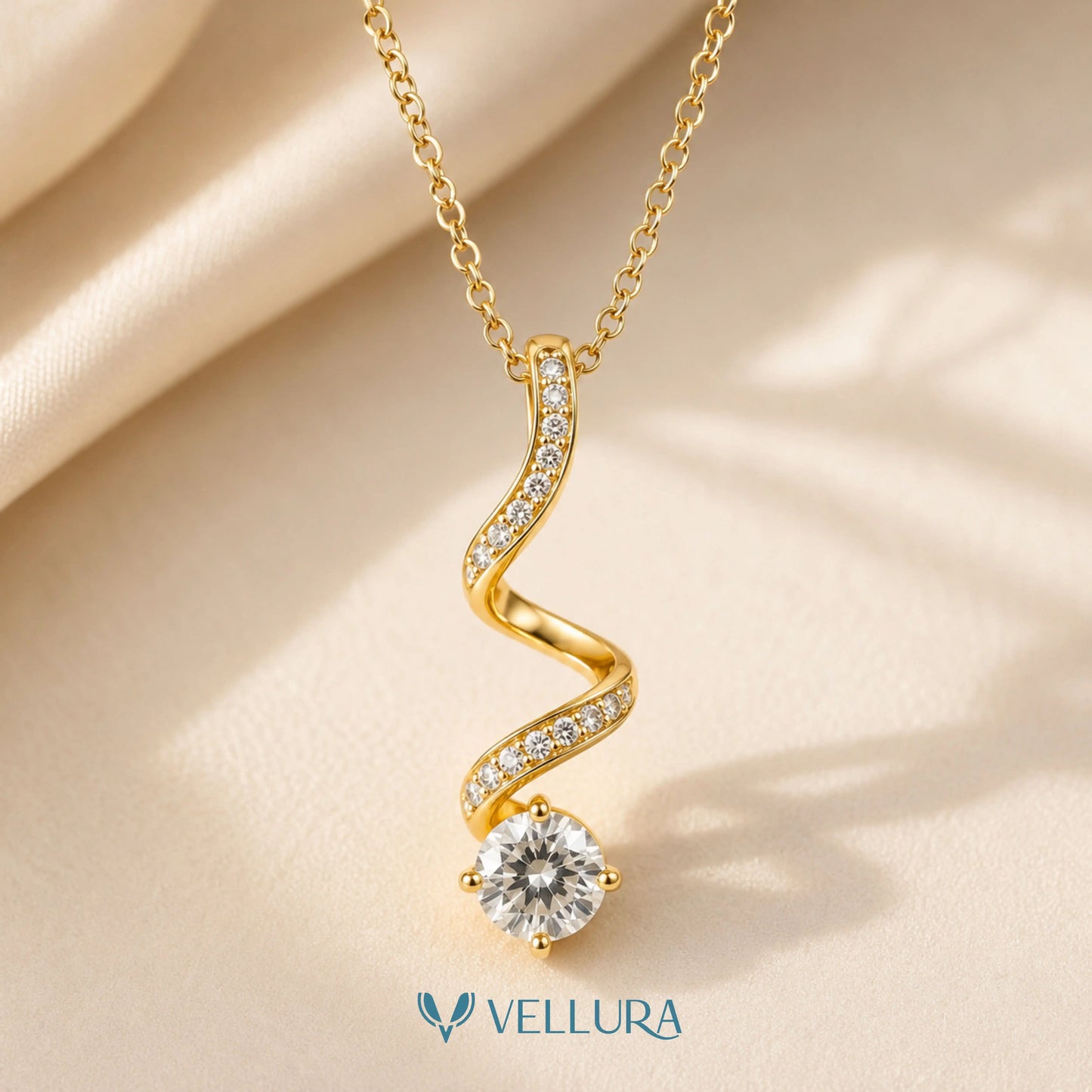 Twisted Solitaire Pendant