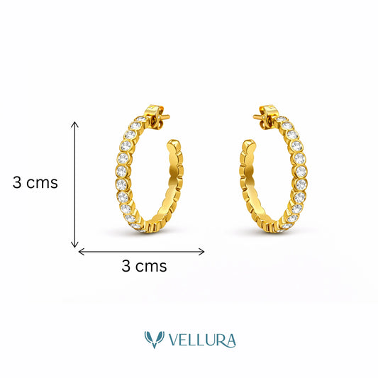 Crystal Hoop Earrings