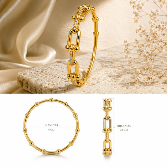 Crystal Link Bangle