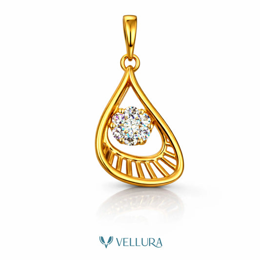 Halo Pendant With Swarovski Stones
