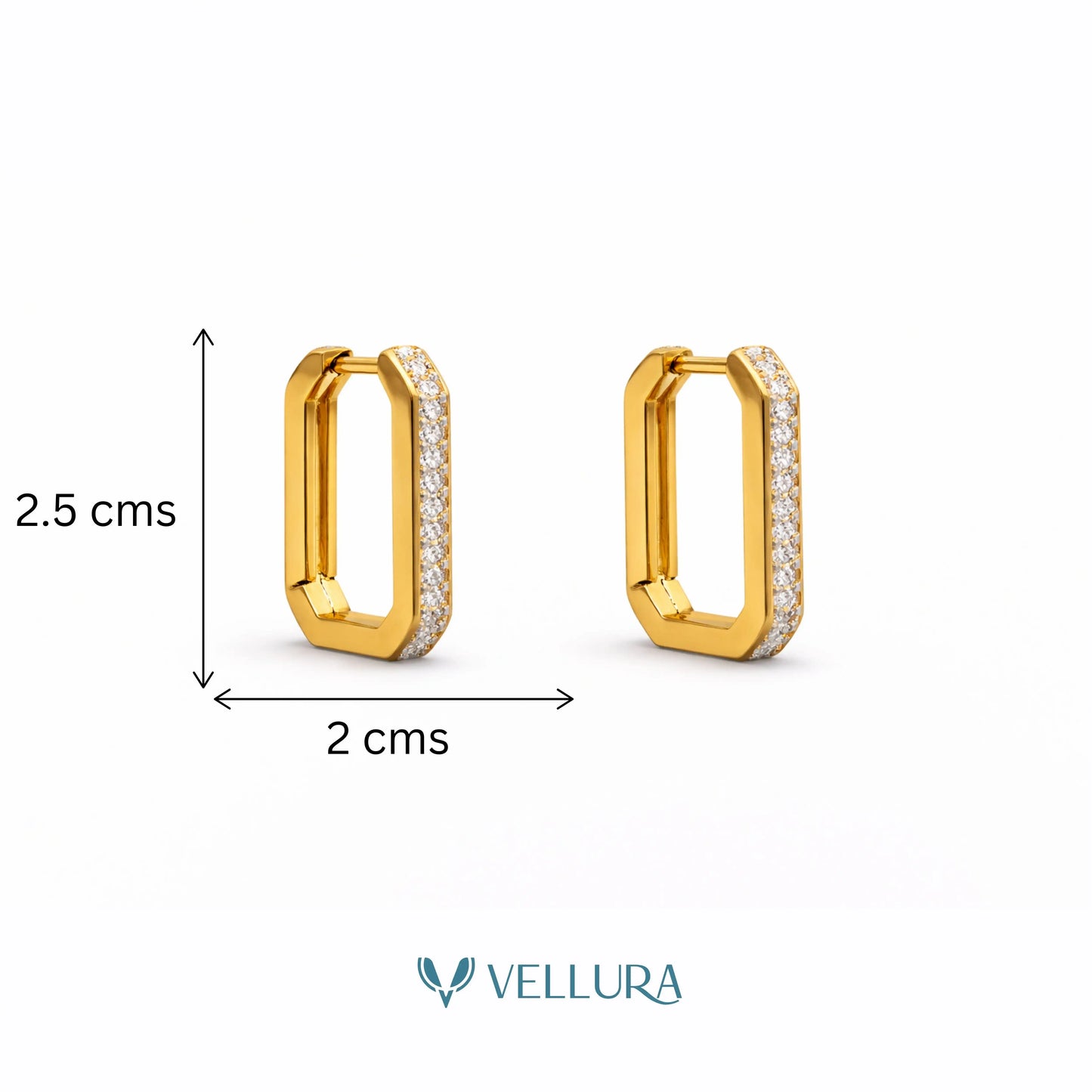 Crystal Huggie Earrings