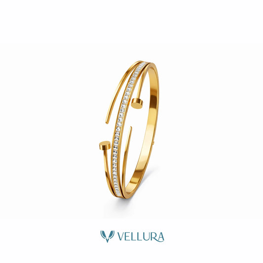 Nail Bracelet & Screw Ring Combo