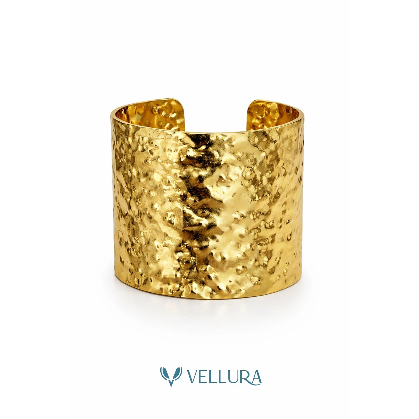Hammered Gold Cuff Bracelet