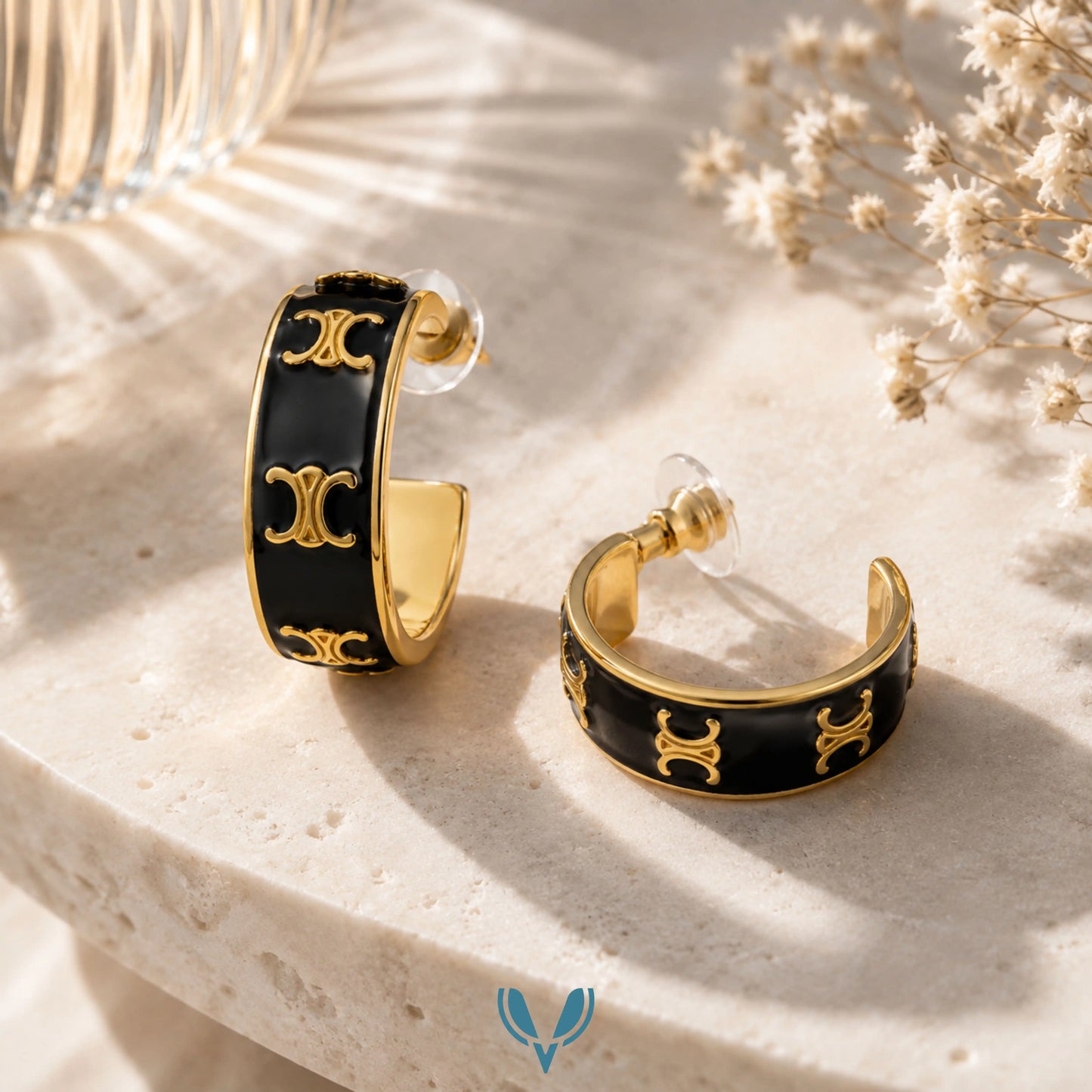 Tory' Inspired Hoop Earrings