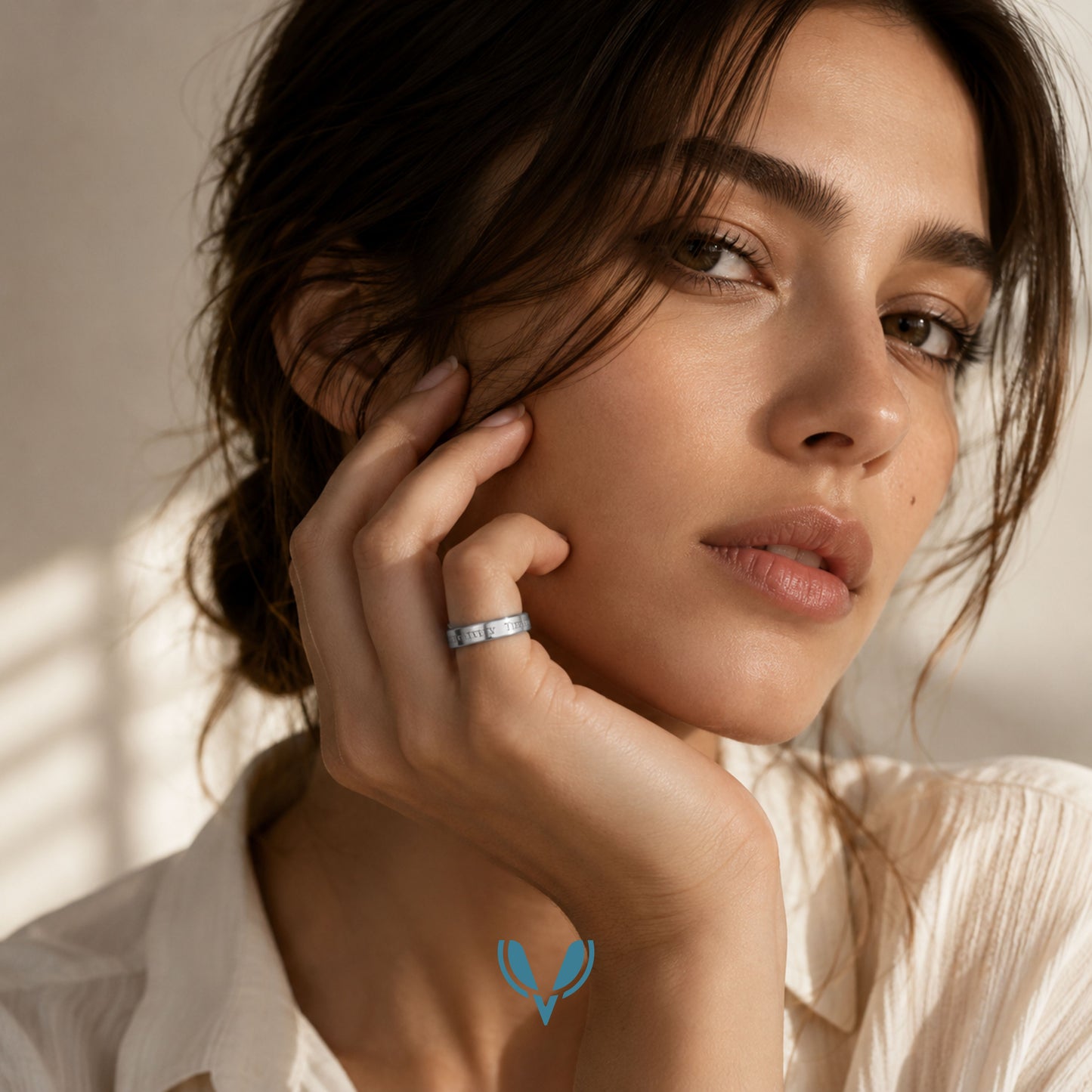 Tiffany Inspired Band Ring