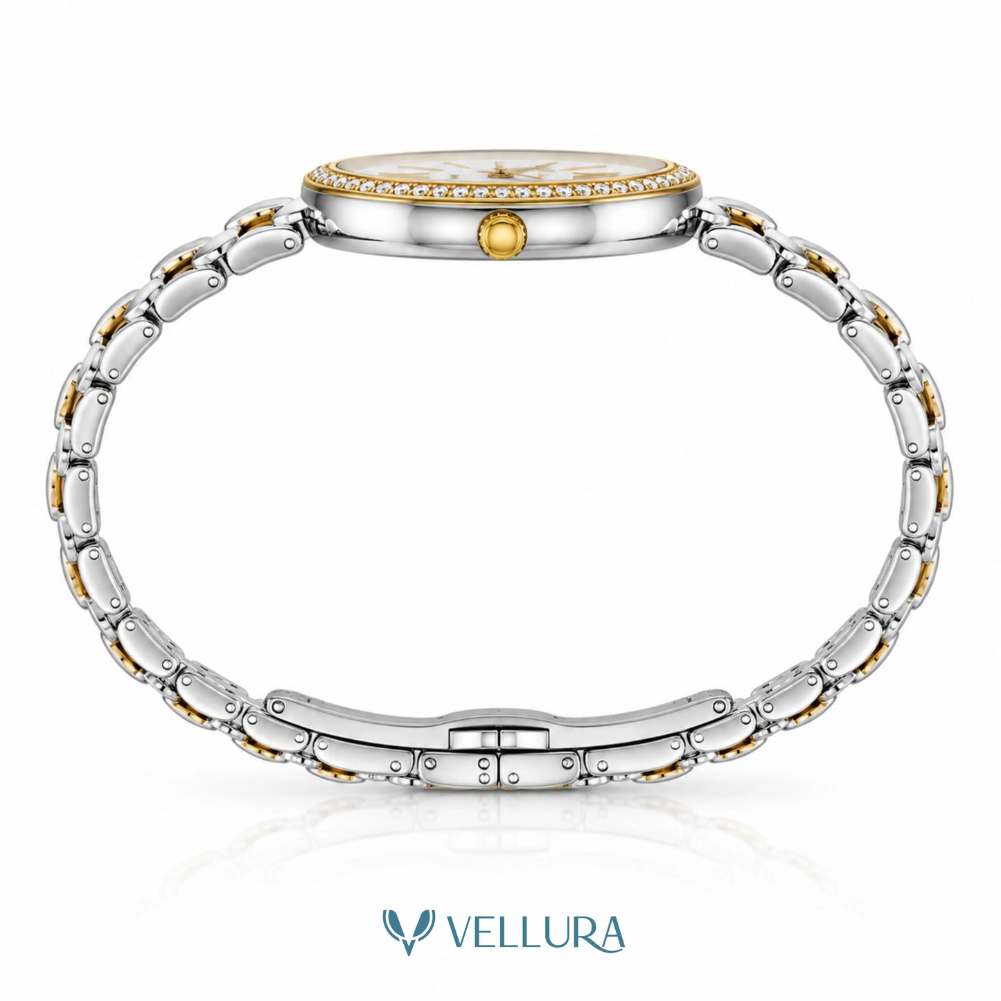 Pearl Elegance Dual Tone Watch