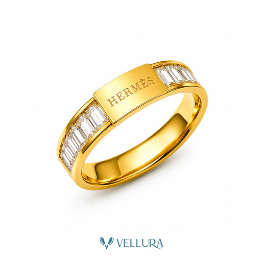 BRAND INSPIRED Logo Plaque Ring