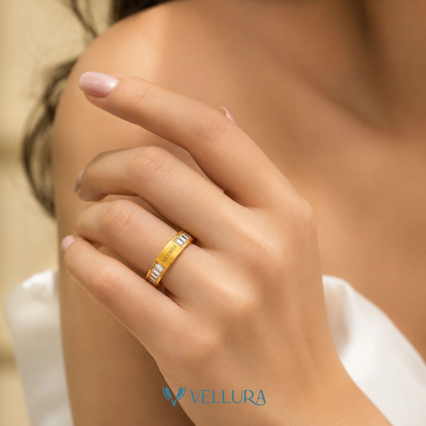 BRAND INSPIRED Logo Plaque Ring