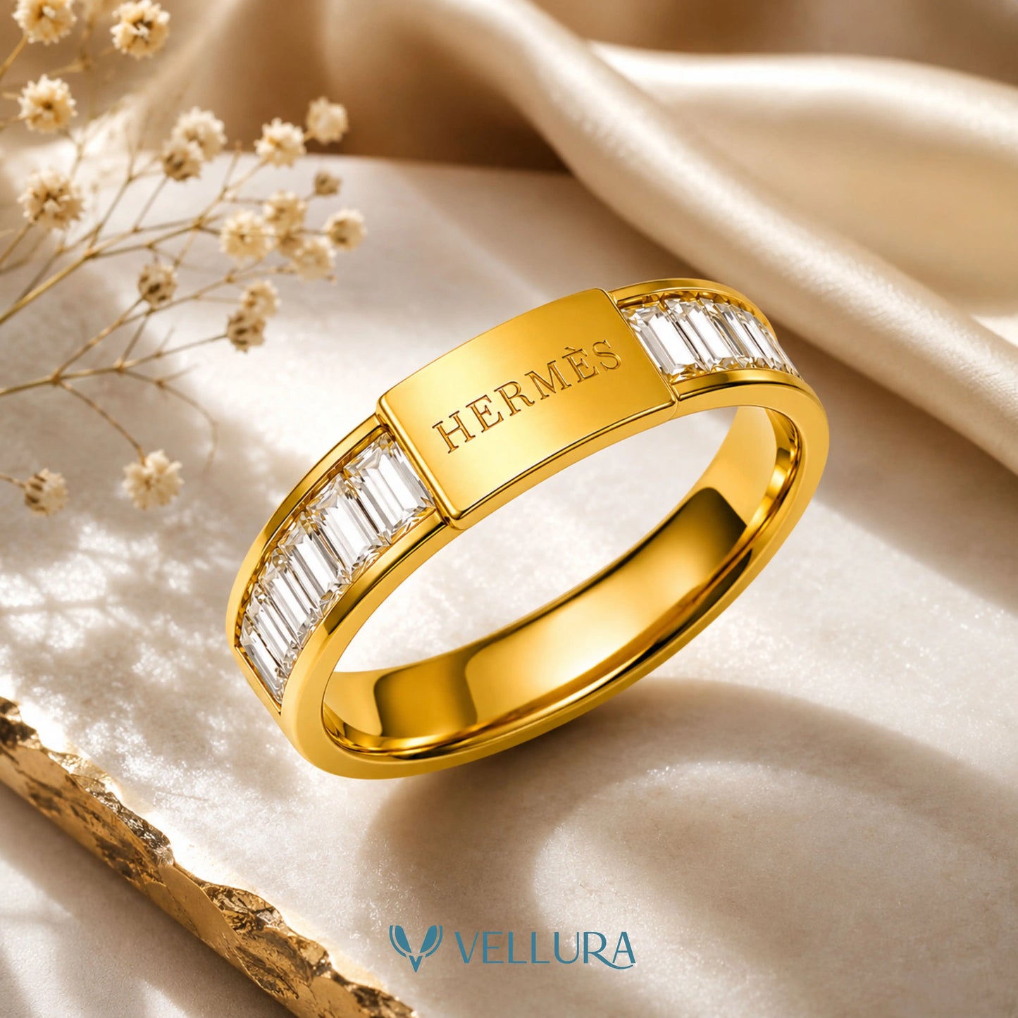BRAND INSPIRED Logo Plaque Ring
