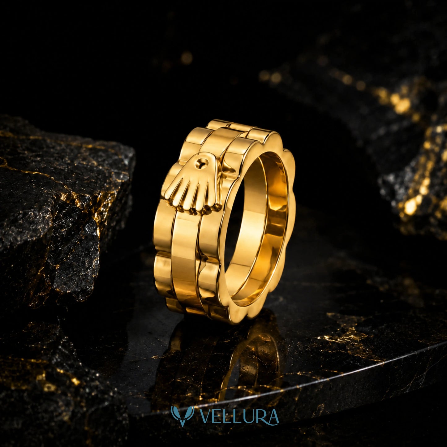 Luxury Watch Link Chain Band Ring