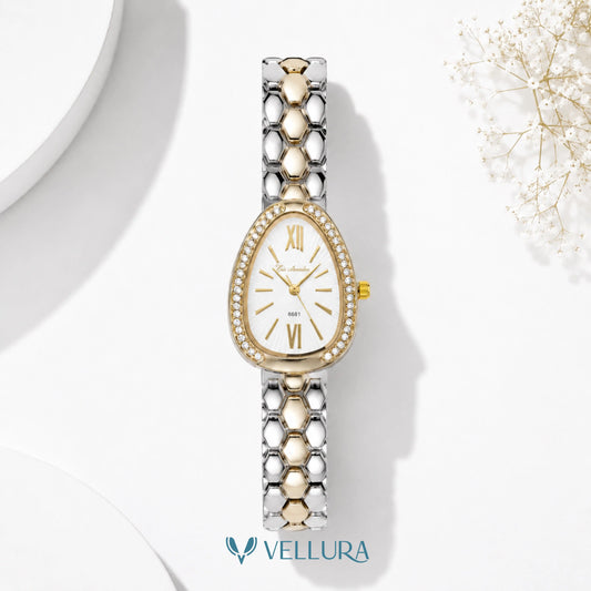 Pearl Elegance Dual Tone Watch