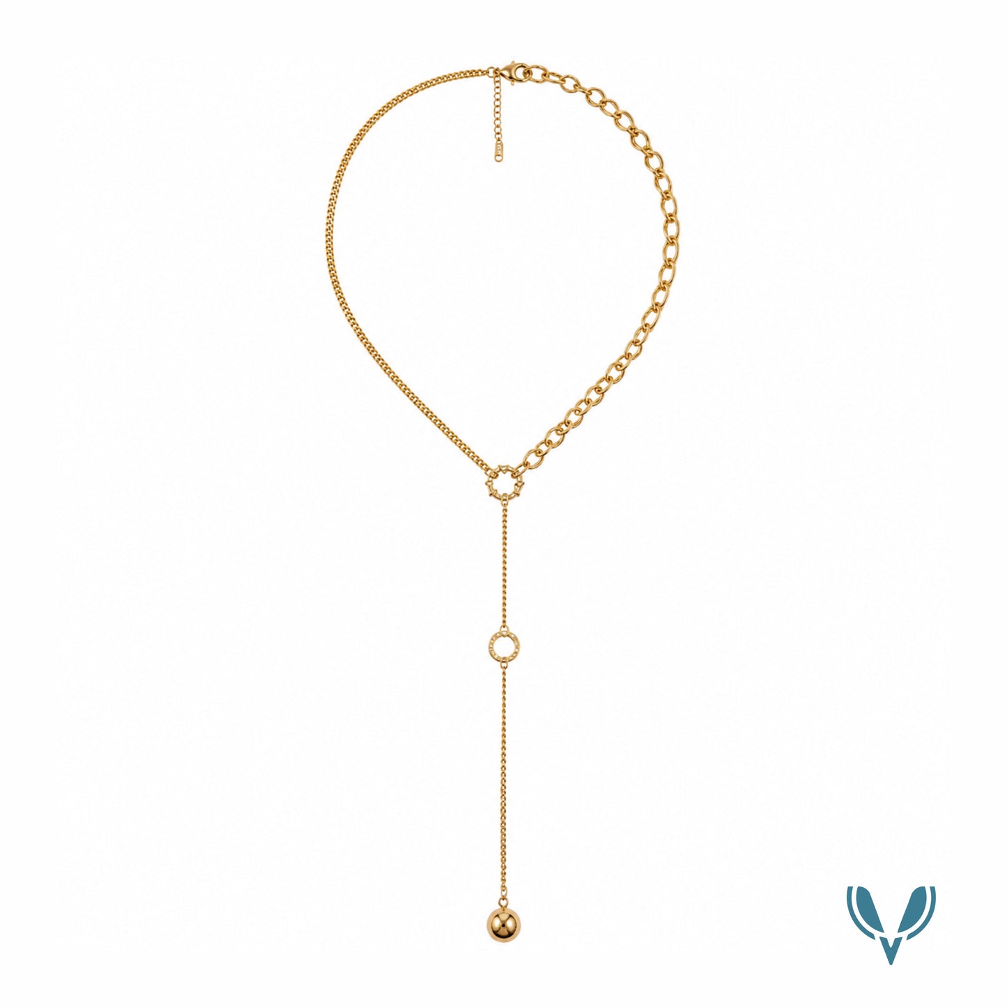 Long Drop Necklace-VEL-001