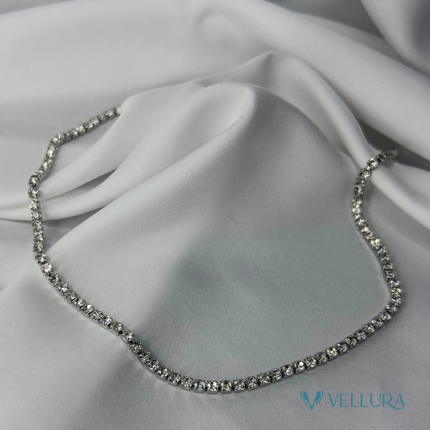 Unisex Tennis Necklace-White
