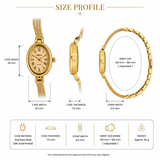 Multi-Strand Jewelry Bracelet Watch
