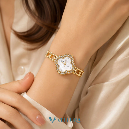 Clover Luxe Crystal Watch