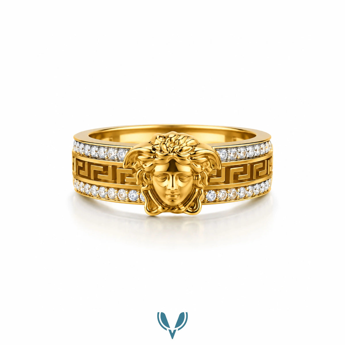 Medusa Inspired Gold Ring