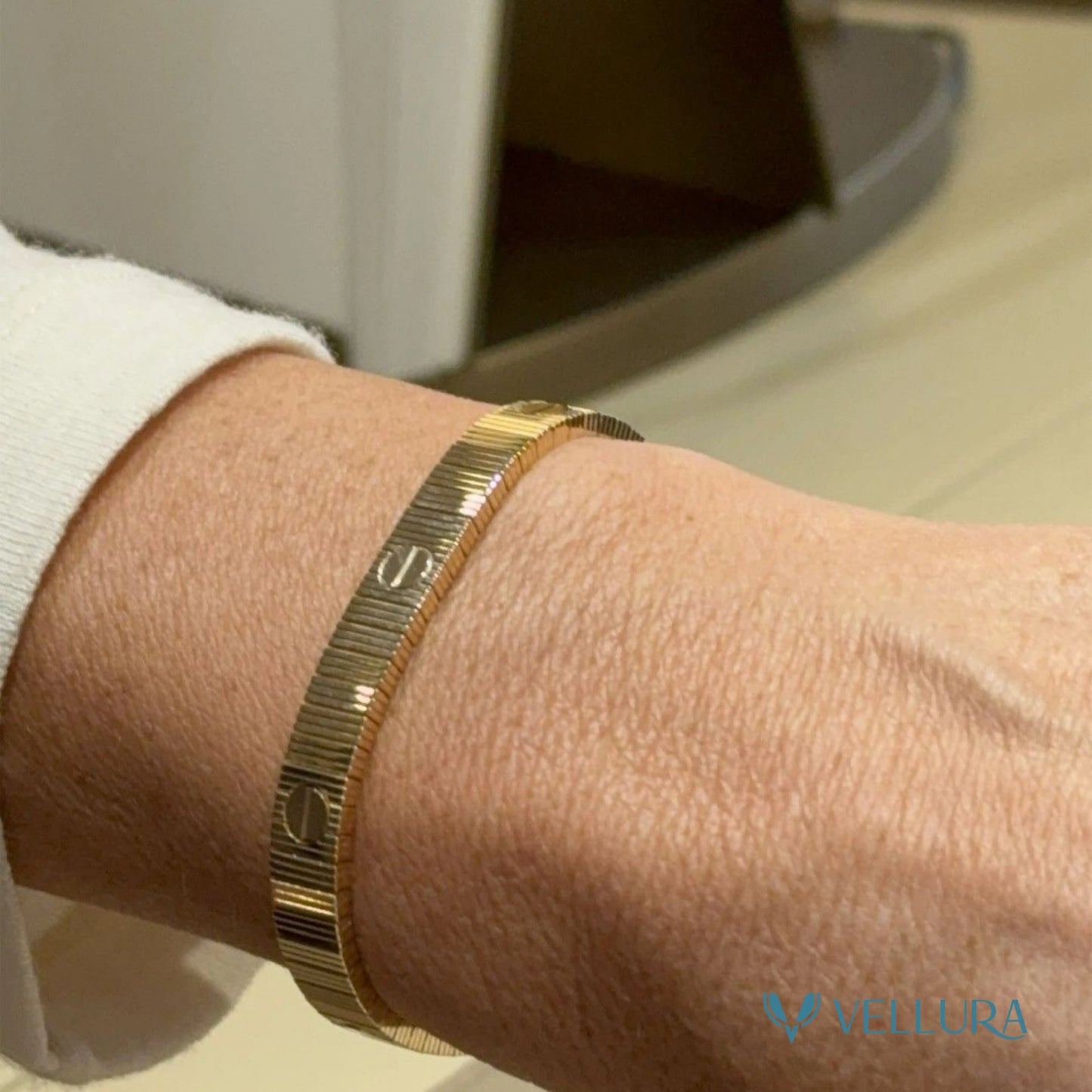 Cartier-Inspired Gold Bracelet