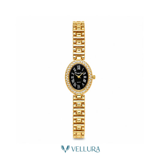 Black Oval Gold  Watch