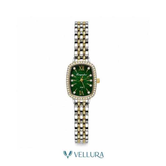 Dual-Tone Green Dial Watch