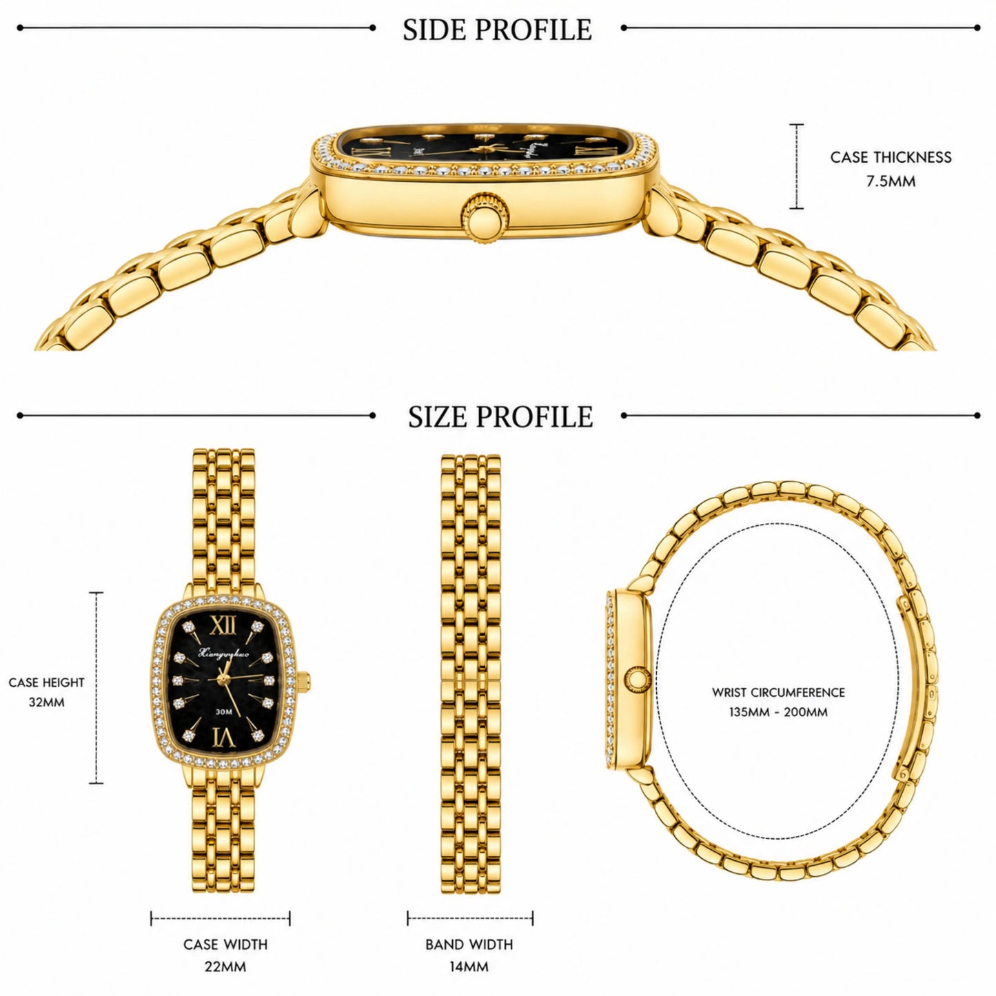 Gold Women's Quartz Watch