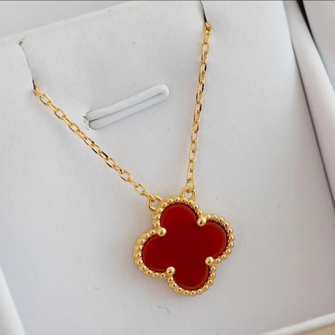 Red Necklace set with bracelet -Adjustable