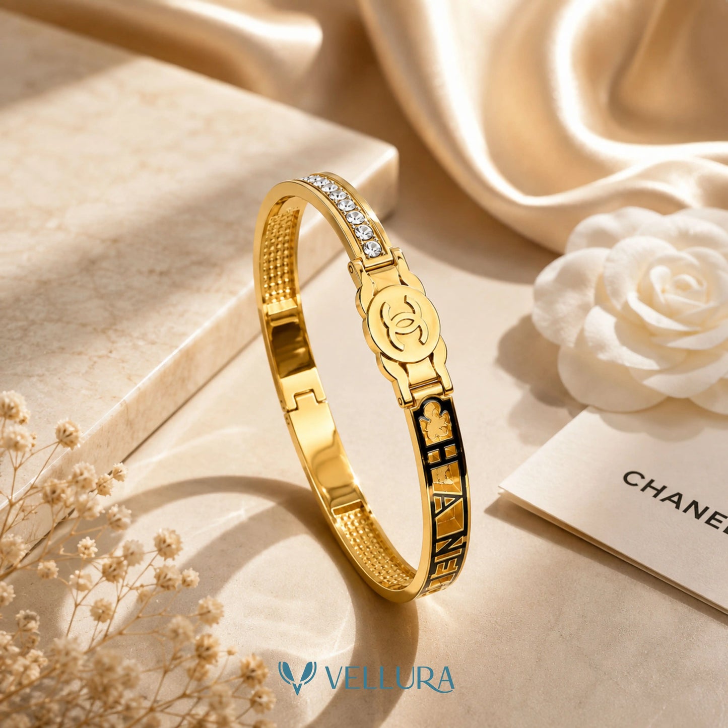 Luxury CC Inspired Gold Bracelet