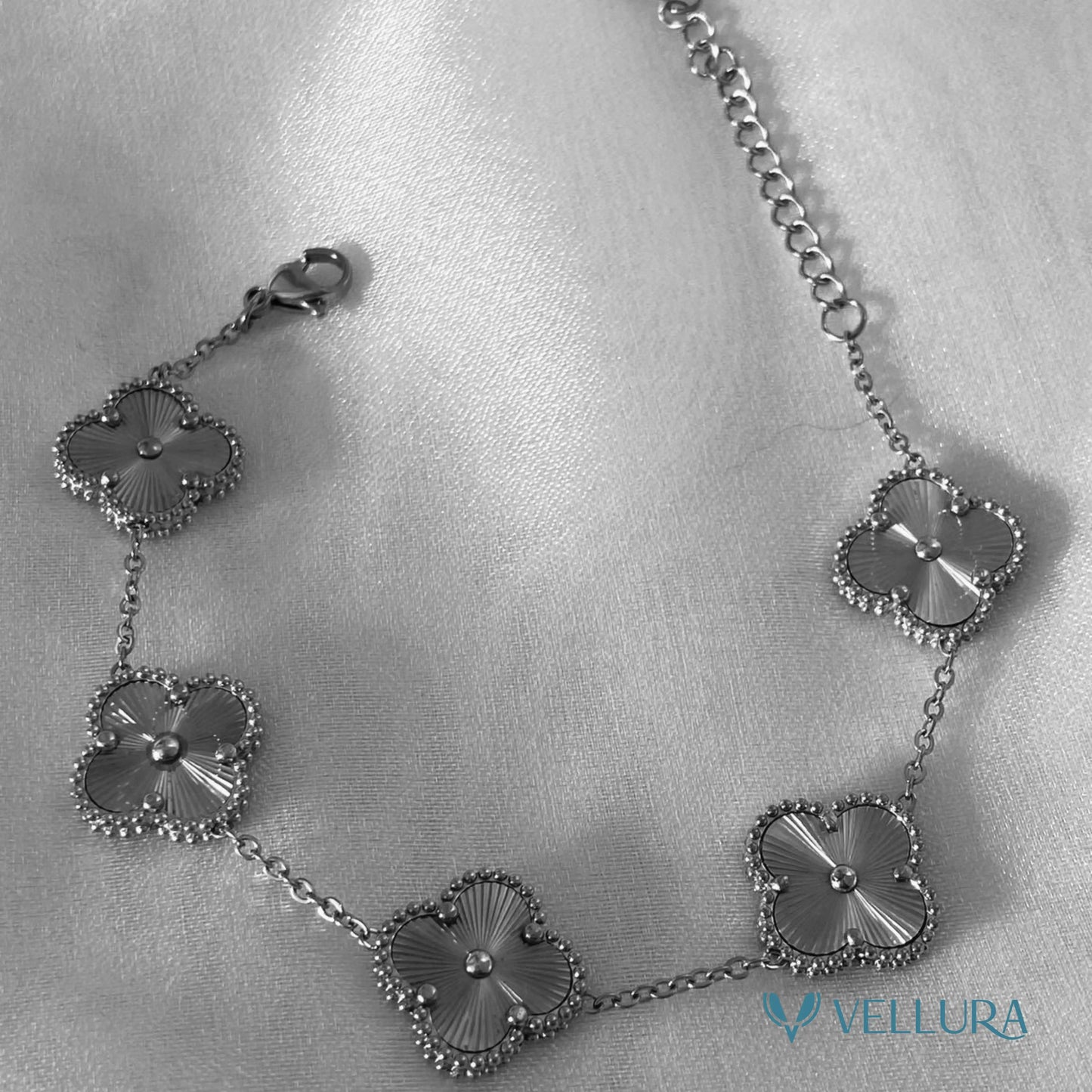 Silver Quatrefoil Bracelet