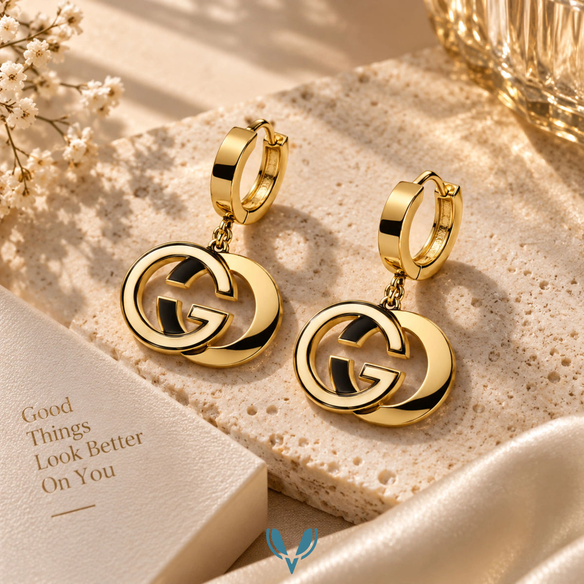 GG Inspired Gold Drop Earrings