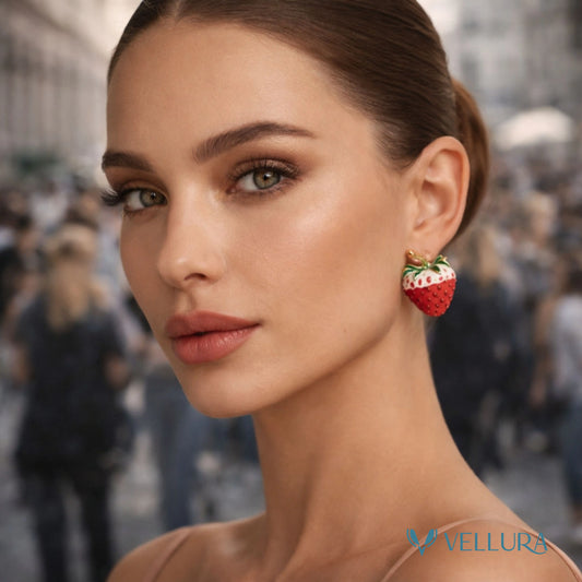 Cute Strawberry Stud Earrings