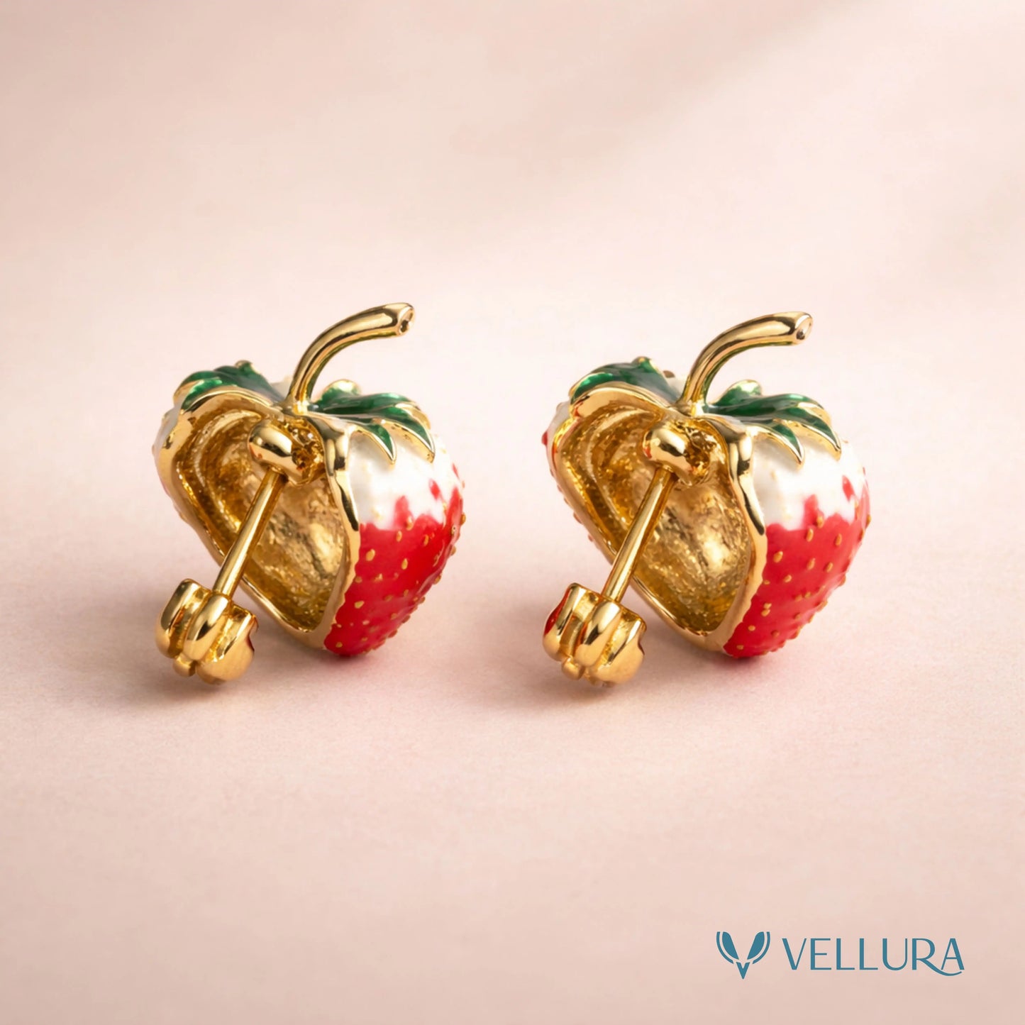 Cute Strawberry Stud Earrings