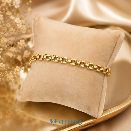 Gold Plated Chain Link Bracelet